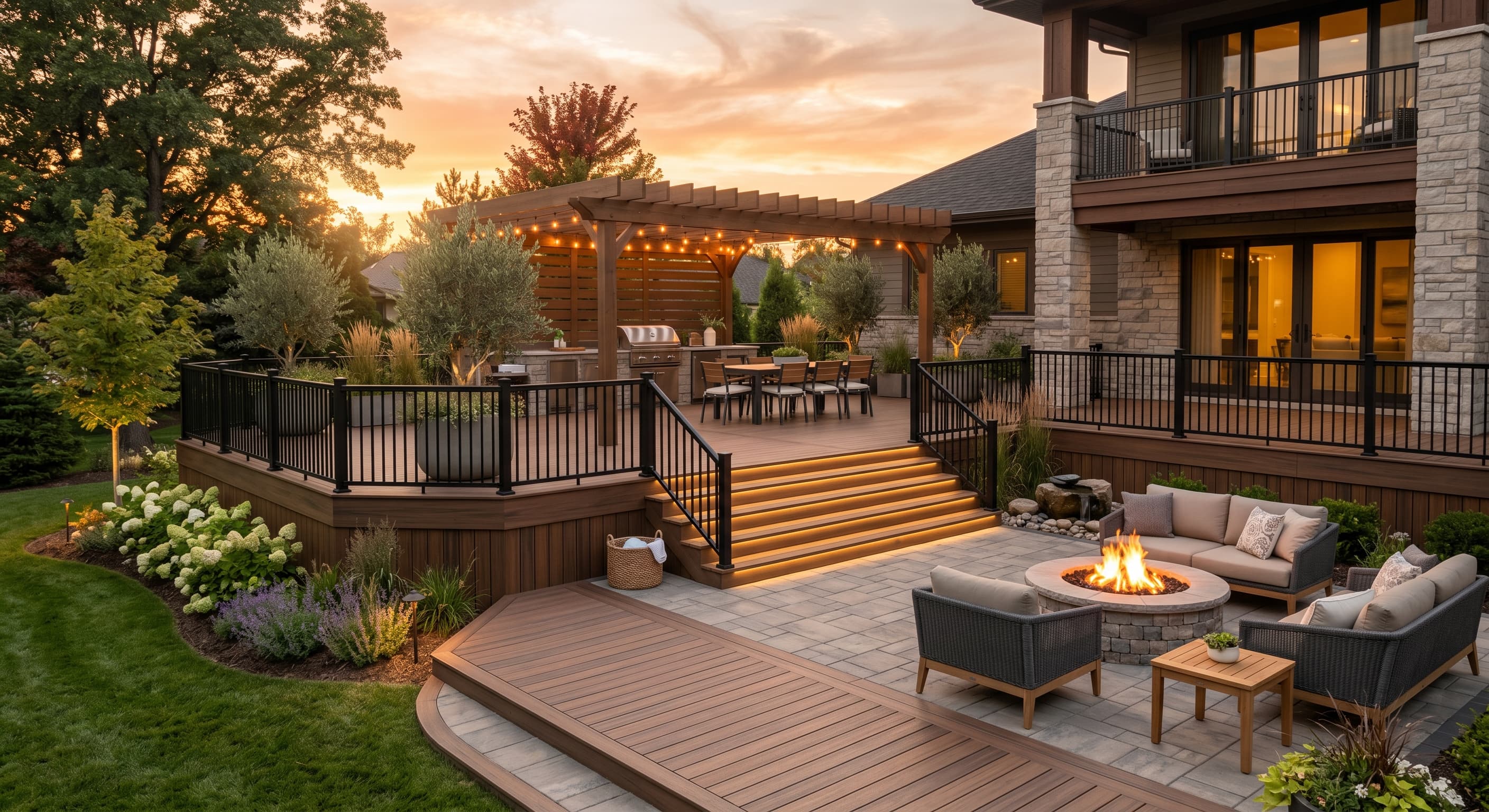 Decks, Patios y Espacios Exteriores