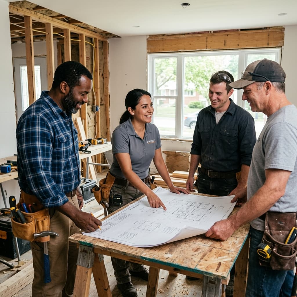 Construction team planning